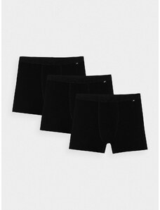 4F Pánske boxerky (3-pack) - čierne