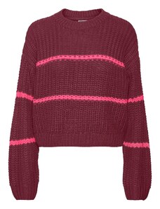 Noisy May Dámsky / dievčenský sveter bordovej farby HOT PINK