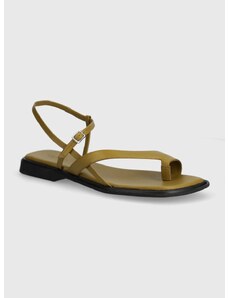 Kožené sandále Vagabond Shoemakers IZZY dámske, zelená farba, 5513-001-24