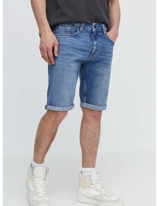 Rifľové krátke nohavice Tommy Jeans pánske,DM0DM18792