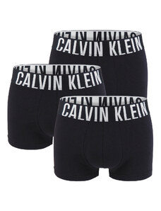 CALVIN KLEIN - boxerky 3PACK Intense power black combo z mikrovlákna
