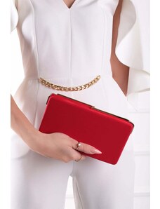 Paris Style Červená spoločenská clutch kabelka Queeny