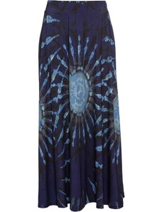 bonprix Úpletová sukňa, batikovaná, farba modrá, rozm. 32/34