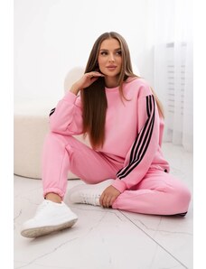 FASARDI Cotton set with light pink stripes