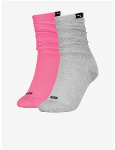 Set of Two Pairs of Puma Slouch Sock Women's Sports Socks - Women