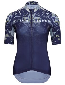 Dámsky cyklistický dres Silvini Mottolina tmavo modrá