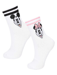 DEFACTO Woman Mickey & Minnie Licensed 2 piece Short Socks