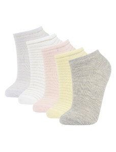 DEFACTO Women's Cotton 5 Pack Short Socks
