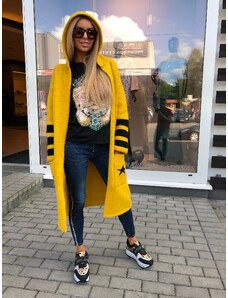 Fashionweek Dámsky elegantný farebný sveter s kapucňou SV11