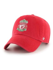 Bavlnená šiltovka 47brand Liverpool FC červená farba, s nášivkou, EPL-RGW04GWS-RDB
