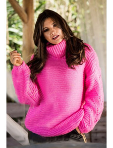 Fashionweek Oversized golfový sveter, pletený rolák DEMI