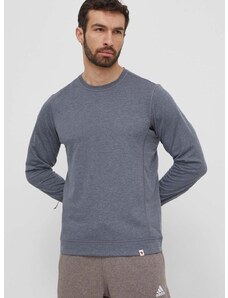 Tričko s dlhým rukávom Fjallraven High Coast Lite Sweater pánske, šedá farba, jednofarebné, F87307