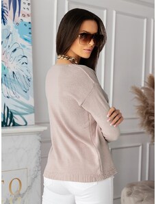 Fashionweek Dámsky mäkký ľahký voľný sveter s výstrihom V NB10104