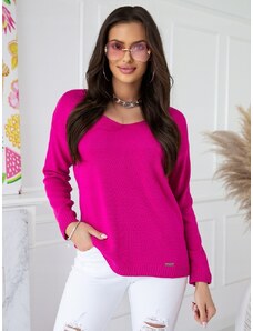 Fashionweek Dámsky mäkký ľahký voľný sveter s výstrihom V NB10104