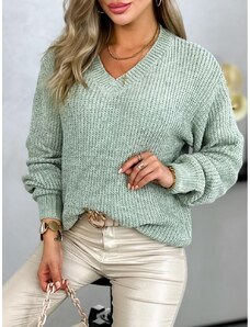 Fashionweek Jedinečný ležérny sveter s výstrihom do V IT-BAELI