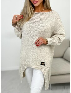 Fashionweek Dámsky Asymetrický sveter strihu oversize MDK41