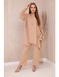 Fashionweek Elegantná súprava košele a nohavice zo vzdušného materiálu K1025
