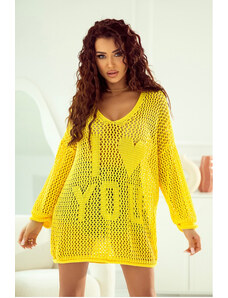Fashionweek Ažúrový sveter tunika oversize JK-KELLY