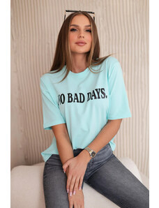 Fashionweek Tričko bavlněné s potiskom No Bad Days K9811