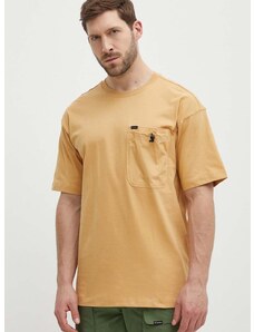 Bavlnené tričko Columbia Landroamer pánske, oranžová farba, jednofarebné, 2076021
