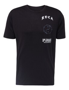 RVCA Funkčné tričko 'BARB' dymovo modrá / čierna / biela