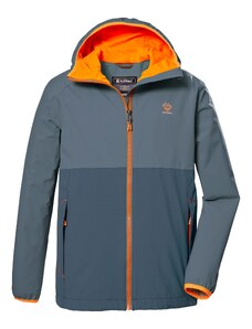 KILLTEC Outdoorová bunda modrosivá / tmavosivá / oranžová