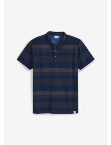 bonprix Polo tričko vo vypratom vzhľade, krátke rukávy, farba modrá