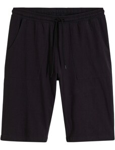 bonprix Capri pyžamové nohavice z bio bavlny, farba čierna
