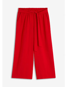 bonprix Culotte nohavice s manžetami, farba červená, rozm. 38