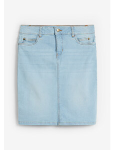 bonprix Strečová džínsová sukňa, farba modrá, rozm. 40