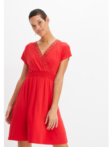 bonprix Šaty s čipkou, farba červená, rozm. 32/34