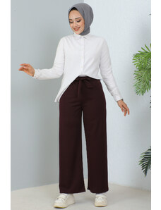benguen 204 Opaskové hidžábové nohavice Claret Red