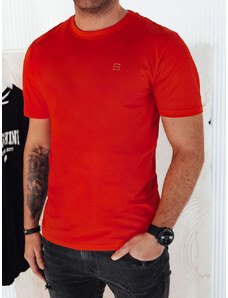 Oranžové pánske tričko s potlačou Dstreet RX5470