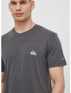 Bežecké tričko Quiksilver Coastal šedá farba, melanžový