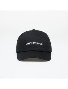 OBEY Clothing Šiltovka OBEY Studios Strap Back Hat Black
