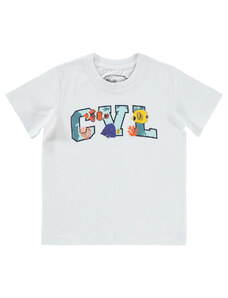 Civil Boys Chlapčenské tričko 2-5 rokov biele