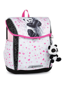 Školská taška Bagmaster PRIM 23 B - panda pink 20 l 220245