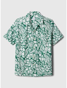 GAP Detská vzorovaná košeľa Zelená