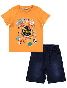 Civil Boys Chlapčenský oblek 2-5 rokov oranžový