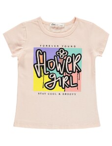 Civil Girls Dievčenské svetlé lososové tričko na 2-5 rokov