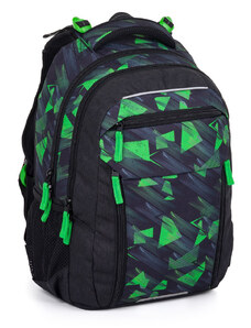 Bagmaster PORTO 24 A školský batoh - čierno-zelený zelený 29 l 230267