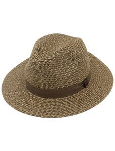 KASTORI Letný hnedý nekrčivý klobúk - Fedora Toyo