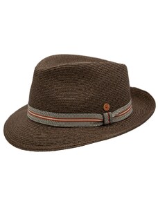 Hnedý crushable (nekrčivý) letný klobúk Trilby - Mayser Maleo, UV faktor 80