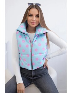 Kesi Vest with small blue flowers