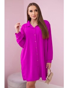 Kesi Long shirt with dark purple viscose