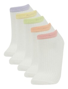 DeFacto Dámske 5-dielne bavlnené ponožky B6021axns