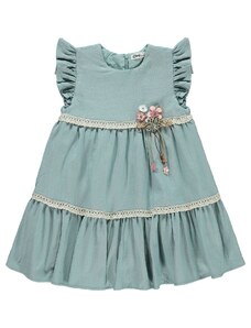 Civil Girls Dievčenské šaty 2-5 rokov Mint Green