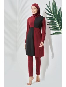 C&City Plne zakryté plavky hidžáb C12034 Claret Red