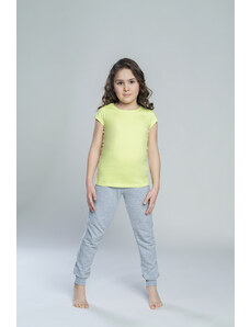 Italian Fashion Tola Short Sleeve T-Shirt for Girls - Lime