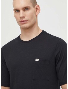 Bavlnené tričko Fjallraven Fjallraven x Specialized pánske, čierna farba, jednofarebné, F22035